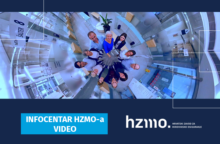 Vizual prikazuje zaposlenike Infocentra HZMO-a 