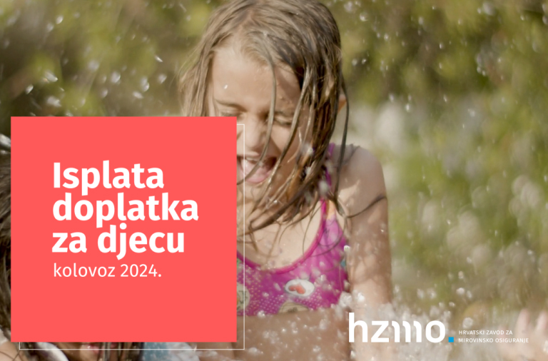 Isplata doplatka za djecu za kolovoz 2024.