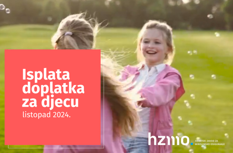 Isplata doplatka za djecu za listopad 2024.