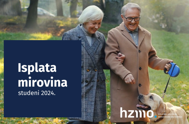 Isplata mirovina za studeni 2024. 